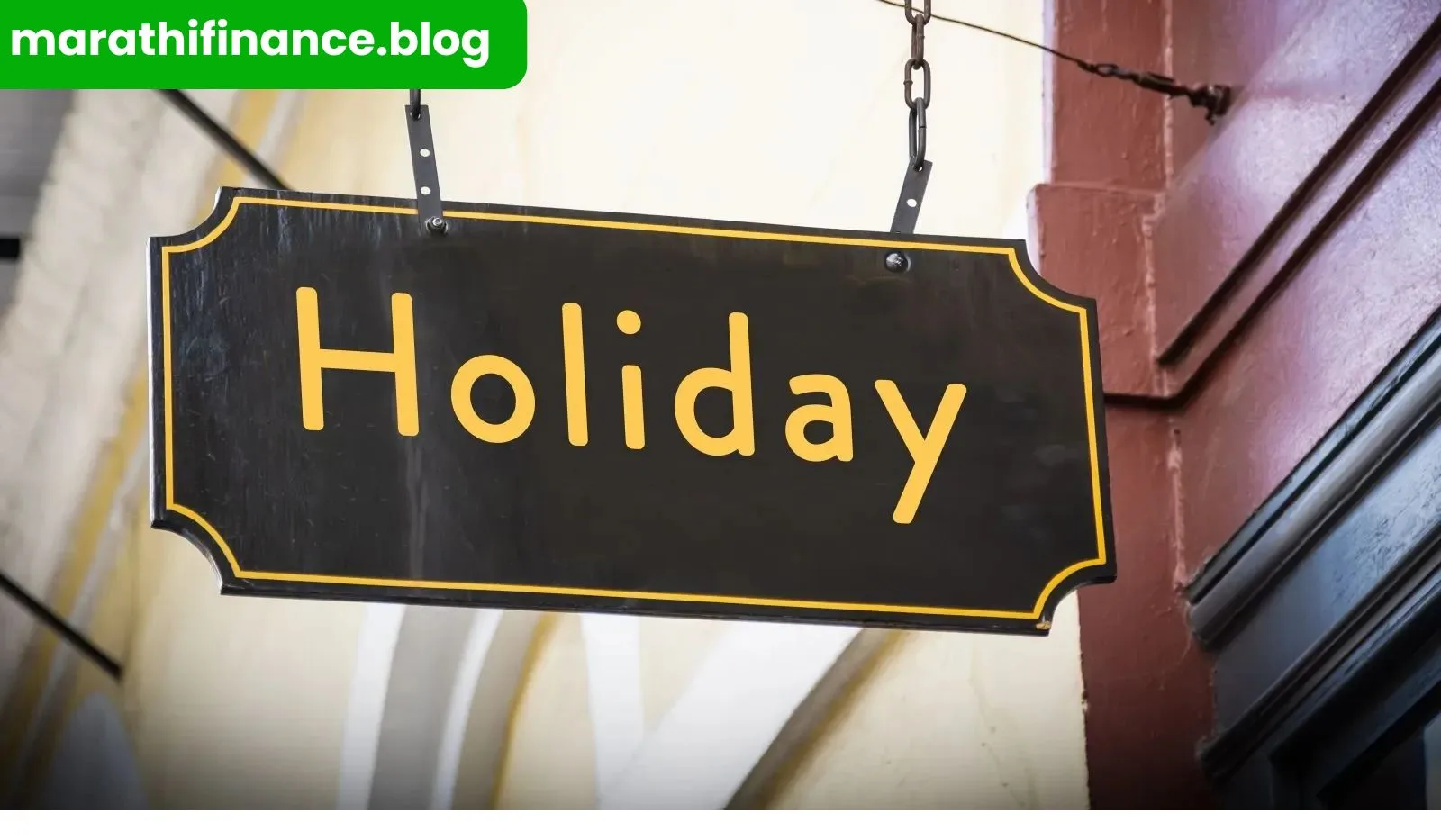 Stock Market Holiday 2026