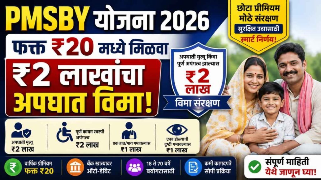 PMSBY 2026 in marathi