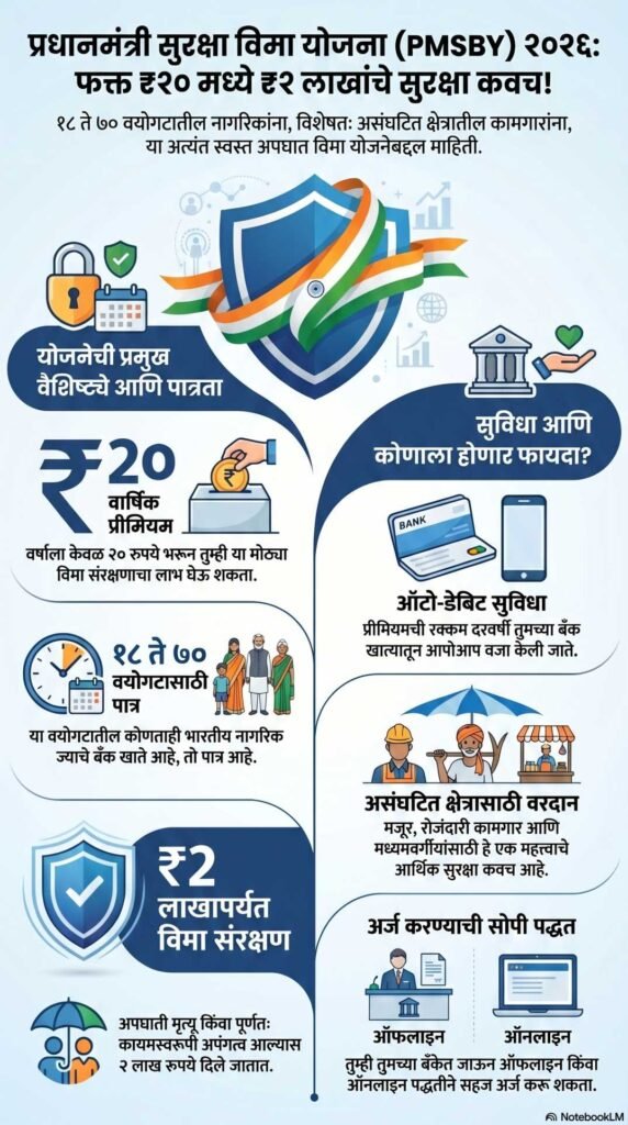 PMSBY Yojana 2026 Key Highlights in marathi