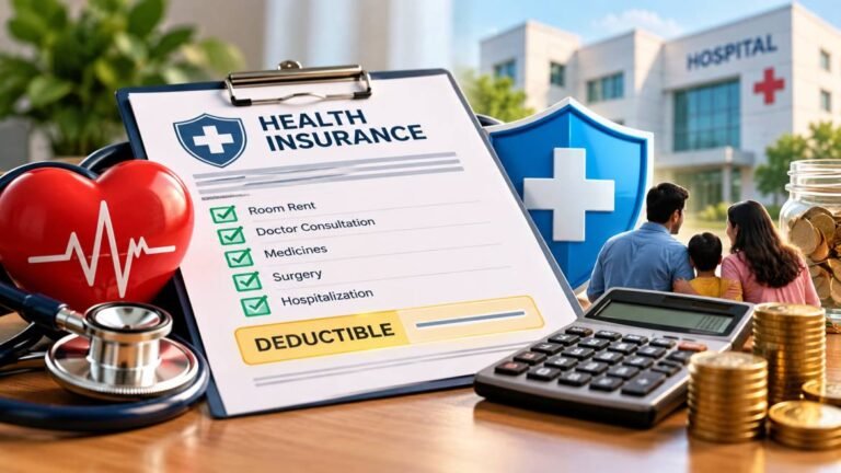 Health Insurance Deductible meaning in marathi