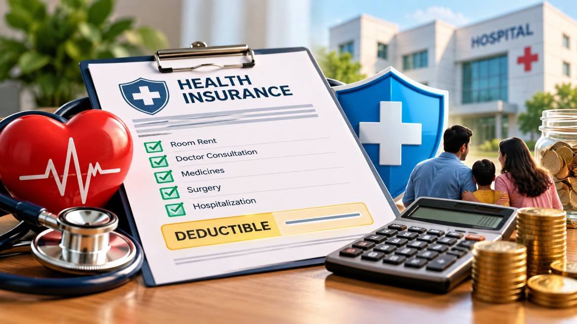 Health Insurance Deductible meaning in marathi