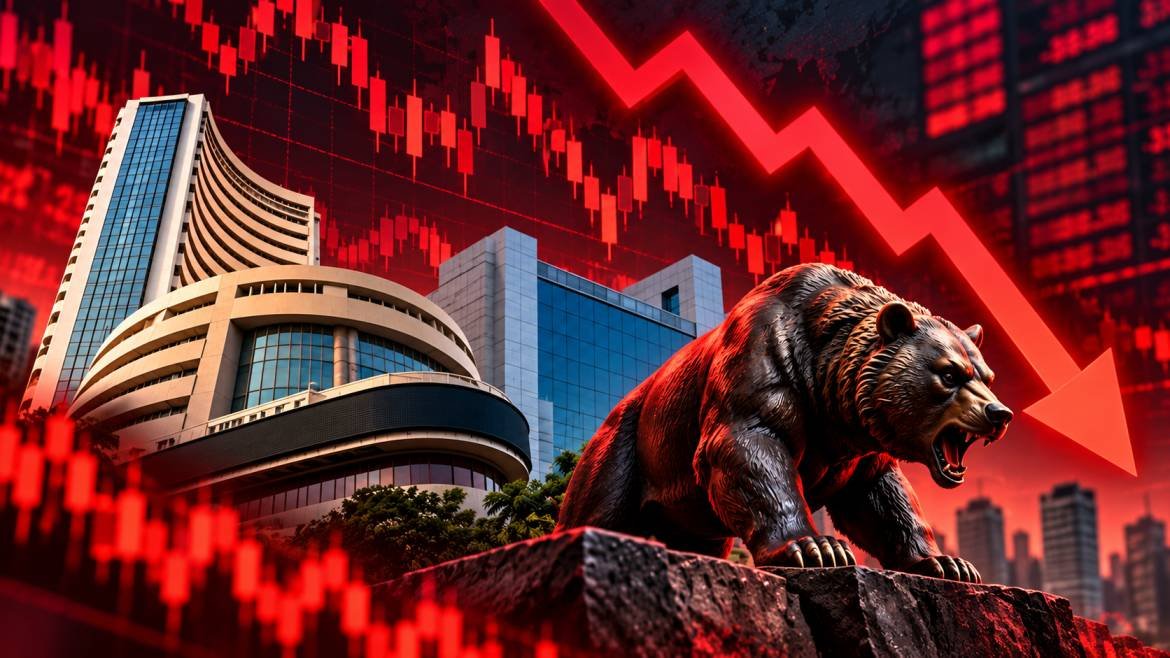 sensex nifty crash news in marathi